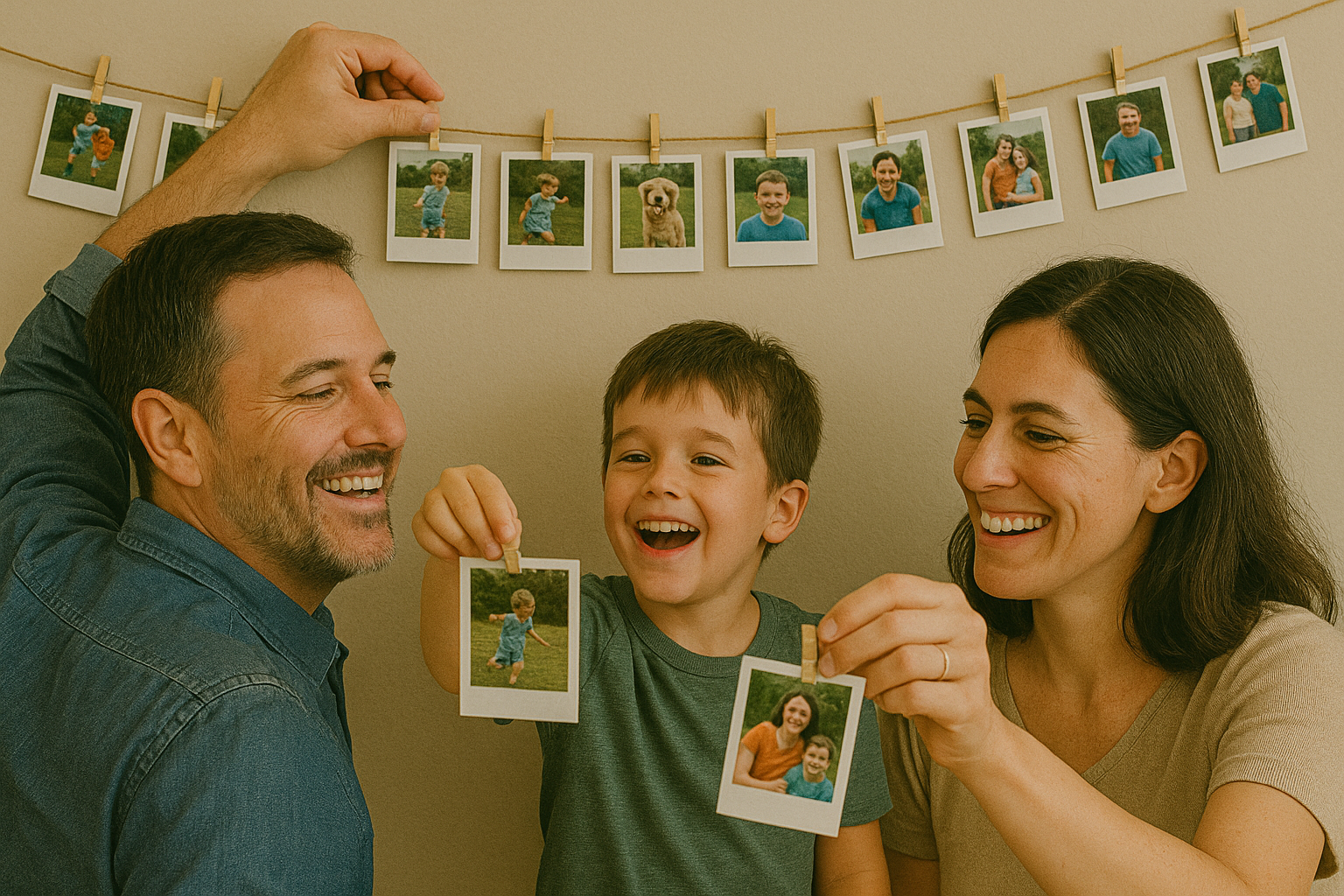 Varal de Fotos Polaroide
